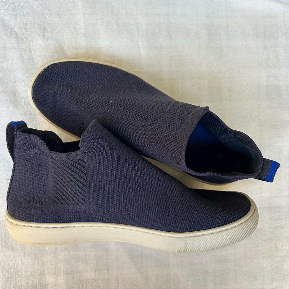 Rothy’s The Chelsea Boot Navy Slip-On Sneakers
